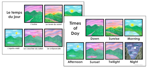 Pictures of Times of Day posters