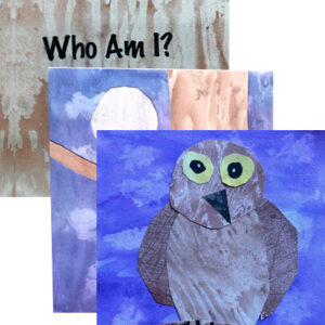 Who Am I? Owl Trifold using the simplified painting process